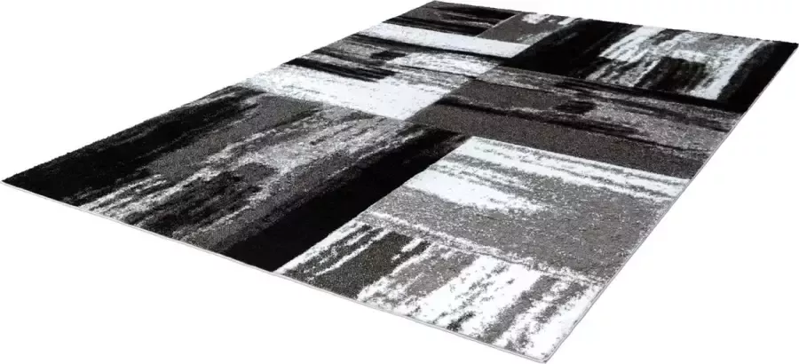 Lalee Swing Vloerkleed artistiek laagpolig 3D 120x170 zilver