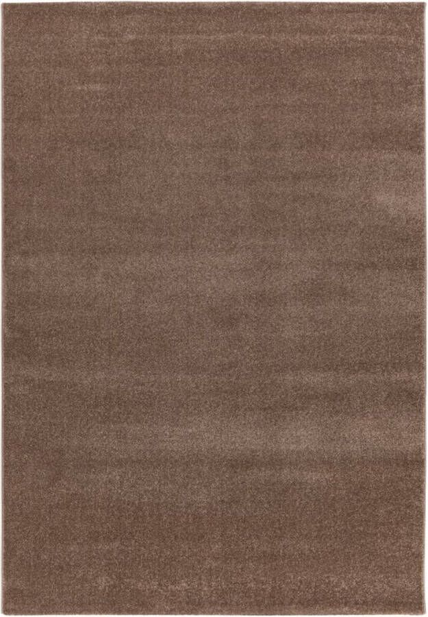 Lalee Trendy Uni Modern Vloerkleed Laagpolig Light Brown Tapijt Karpet Nieuwe Collectie 2024 Hoogwaardige Kwaliteit 240x330 cm