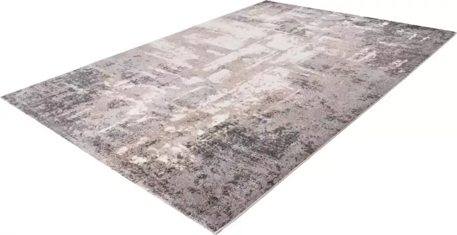 Lalee Trendy vloerkleed Superzacht Vintage look Tapijt Karpet 120x170 Beige Zilver