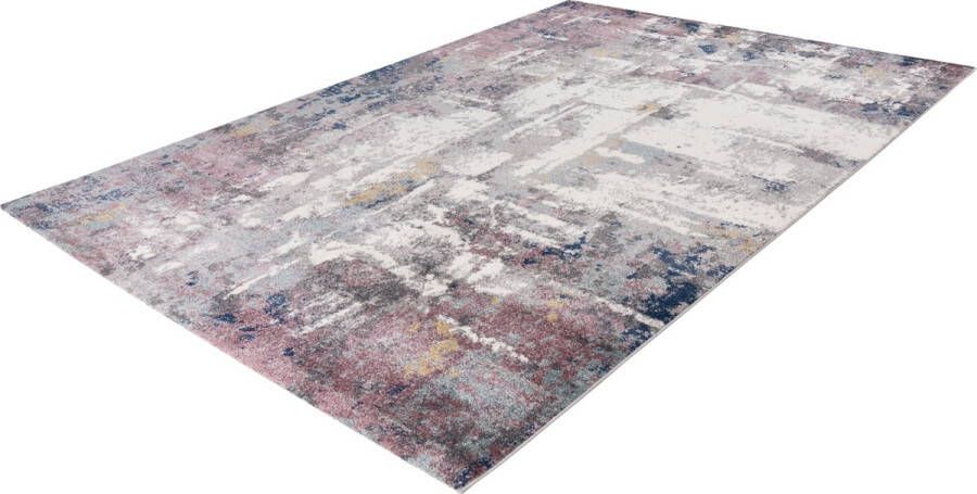 Lalee Trendy vloerkleed Superzacht Vintage look Tapijt Karpet 200x290 Wit Beige Zilver