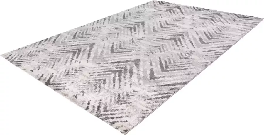 Lalee Trendy vloerkleed Superzacht Vintage look visgraat Tapijt Karpet 160x230 Zilver