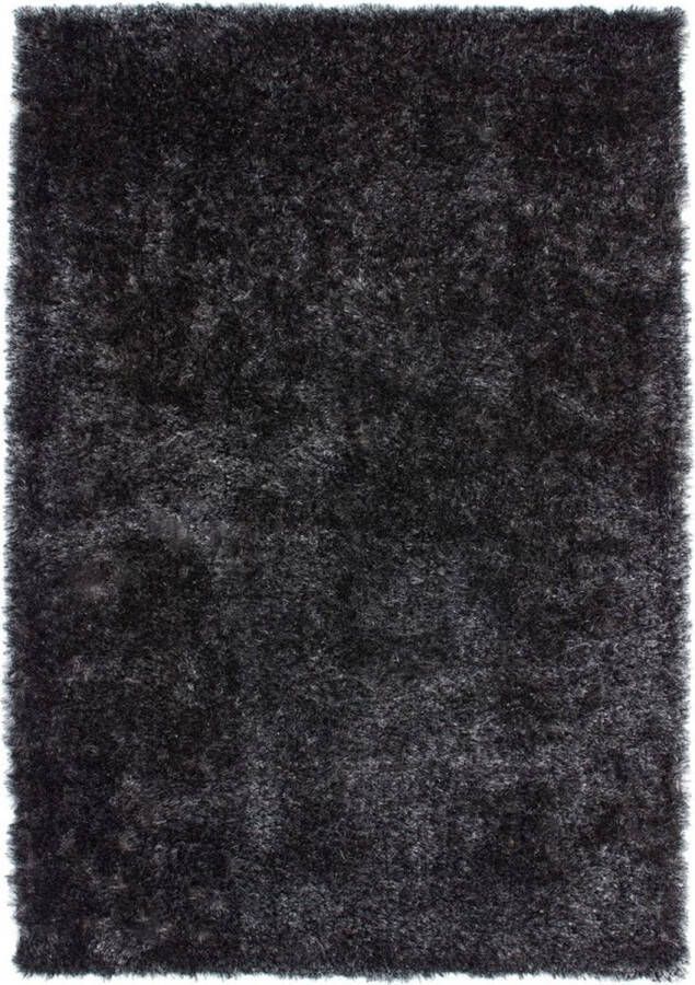 Lalee Twist Modern Vloerkleed Hoogpolig Anthracite Tapijt Karpet Nieuwe Collectie 2024 Hoogwaardige Kwaliteit 80x150 cm