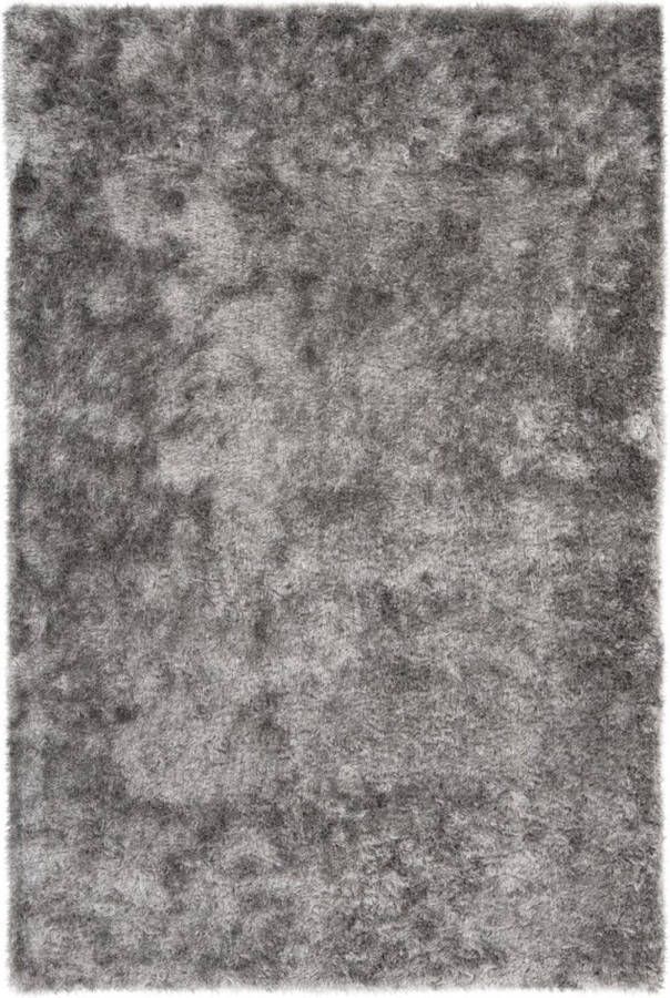 Lalee Twist Modern Vloerkleed Hoogpolig Silver Tapijt Karpet Nieuwe Collectie 2024 Hoogwaardige Kwaliteit 80x150 cm