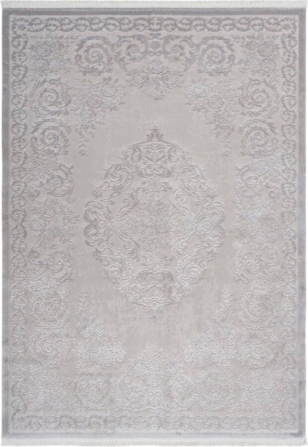 Lalee Vendome Modern Vloerkleed Laagpolig Silver Tapijt Karpet Nieuwe Collectie 2024 Hoogwaardige Kwaliteit 80x300 cm