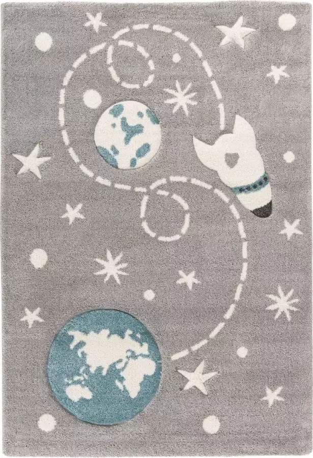 Lalee Vloerkleed australia yowah zilver 80 x 150 cm