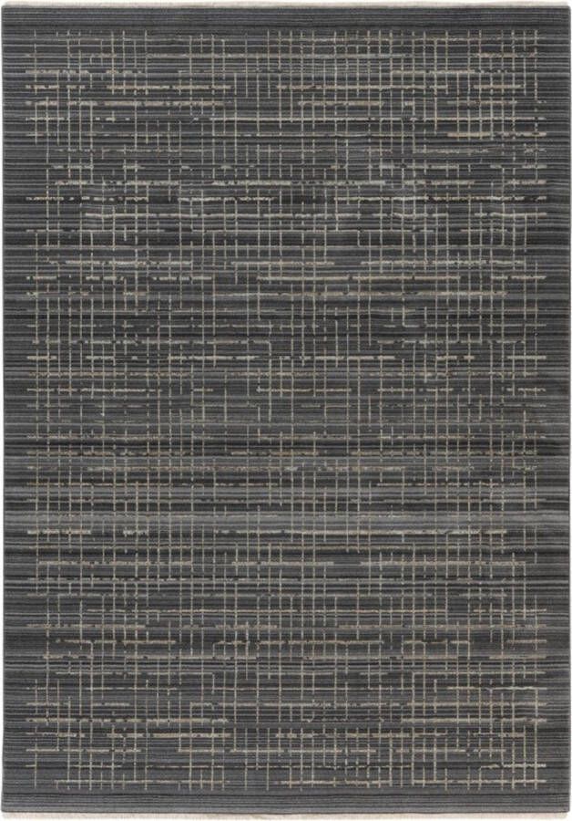 Lalee Vogue Modern Vloerkleed Hoogpolig Grey Tapijt Karpet Nieuwe Collectie 2024 Hoogwaardige Kwaliteit 200x290 cm
