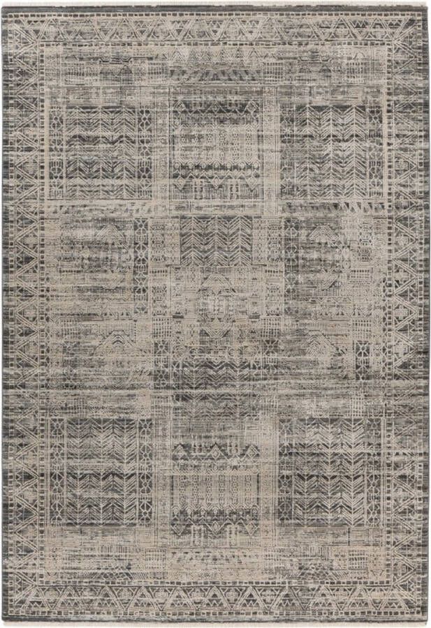 Lalee Vogue Modern Vloerkleed Hoogpolig Grey Tapijt Karpet Nieuwe Collectie 2024 Hoogwaardige Kwaliteit 160x230 cm