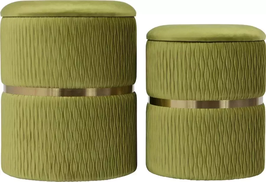 Home24 Gestoffeerde hocker Milas(set van 2 ) INSTYLE by Kayoom - Foto 2