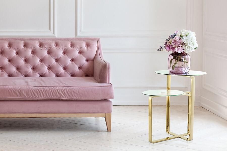 LaleeAvenue Floraya Bijzettafel Katris Goud 59x46x60 cm (LxBxH)- RVS Plantentafel Maximaal draagvermogen 10KG