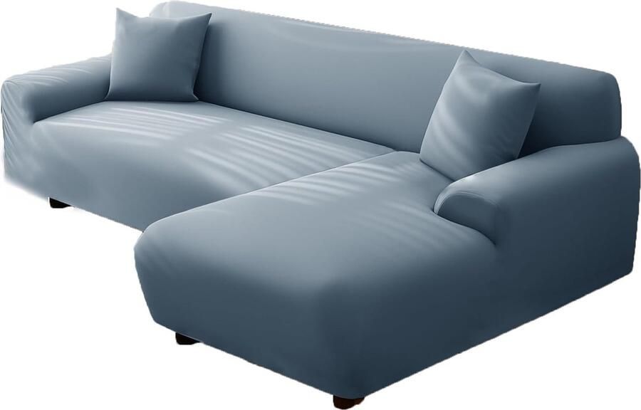 La'Moussawi Elastische Bankhoes met Kussensloop in Stijlvolle Blauw voor Bankformaten