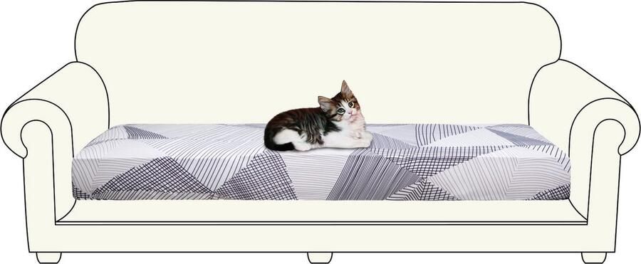 La'Moussawi Elastische Bankhoes voor Bankvormen met Antislip Functie