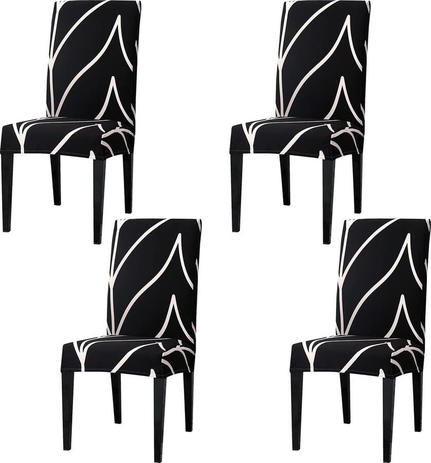 La'Moussawi Elegant Stretchbare Stoelhoezen Set van 4 Perfect voor Elk Interieur
