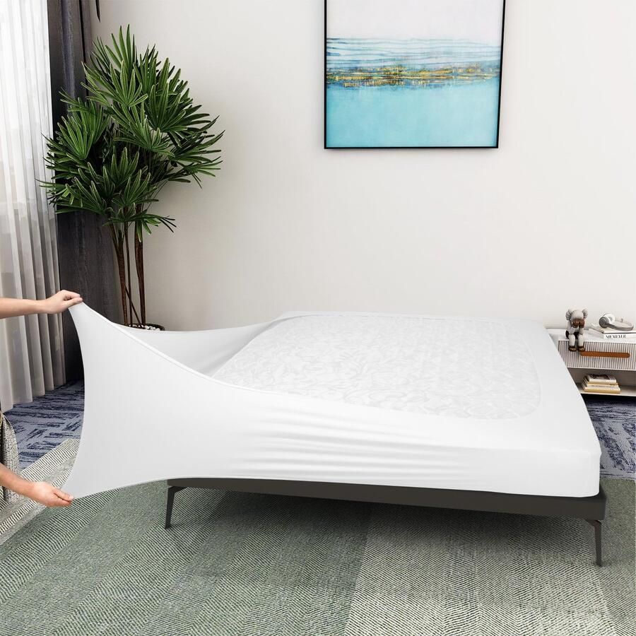 La'Moussawi Elegante en Elastische Boxspring Hoes voor Queen-Size Bedden xl