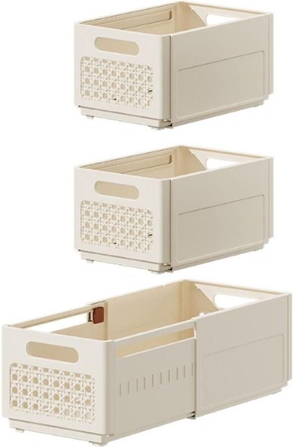 La'Moussawi Flexibele Opbergdozen Set van 3 voor Kledingkast en Meer