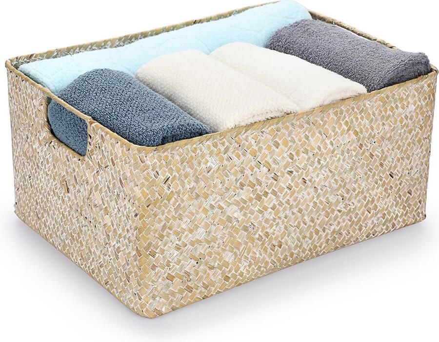 La'Moussawi Handgemaakte Opbergmanden van Natuurlijke Materialen voor Ruimtes in Huis