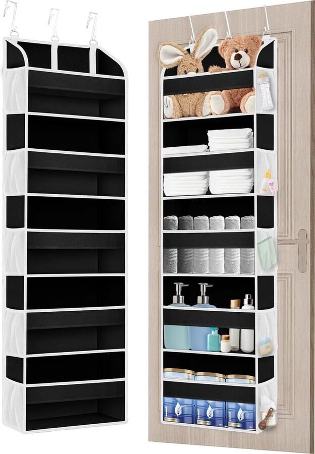 La'Moussawi Handige Deurorganizer met 5 Ruime Vakken voor Opbergbehoeften in Huis