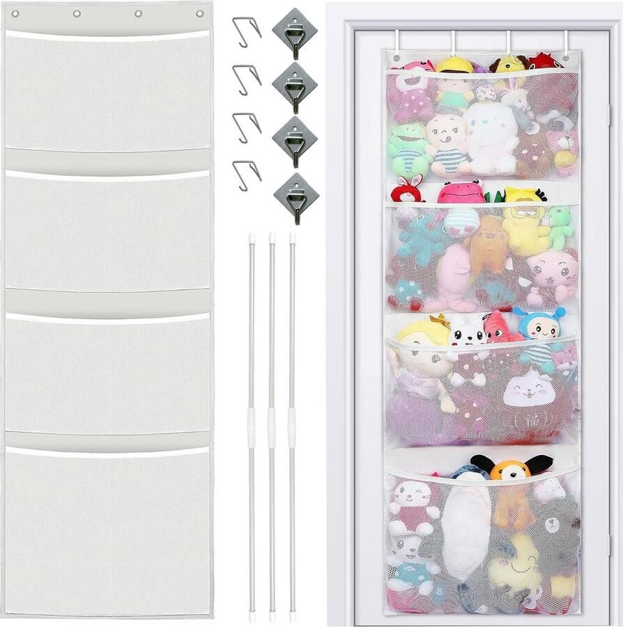 La'Moussawi Handige Organizer voor Kinderkamer met Grote Opslagcapaciteit en Eenvoudige Installatie