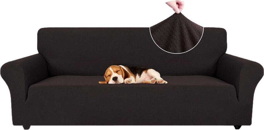 La'Moussawi Hoogwaardige Stretchbare Bankhoes voor Bescherming en Stijl met Antislip Functie voor Huisdieren