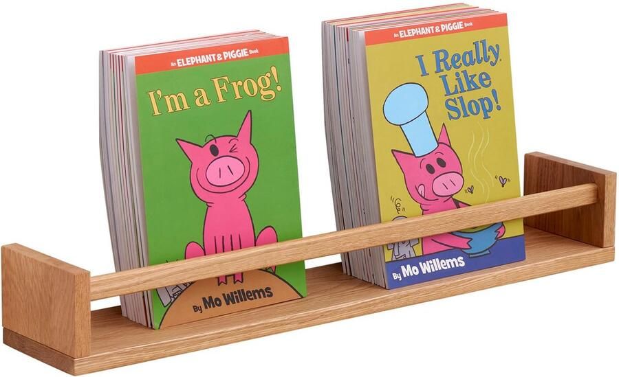 La'Moussawi Houten Zwevende Wandrekken voor Kinderkamer met Veelzijdige Opbergruimte