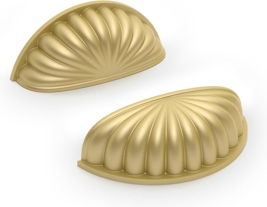 La'Moussawi Luxe Gouden Halve Cirkel Ladegrepen voor Keuken en Kast met Schroeven 10 stuks