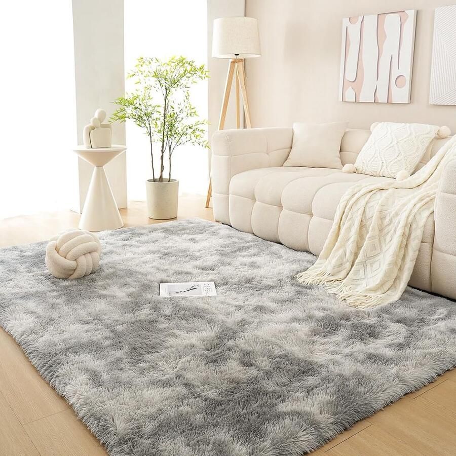 La'Moussawi Moderne Dikke Hoogpolige Vloerkleed voor Woonkamer Slaapkamer en Kinderruimte 160x230cm