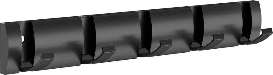 La'Moussawi Moderne Opvouwbare Wandkapstok met 5 Haken voor Handdoeken en Kledingstukken