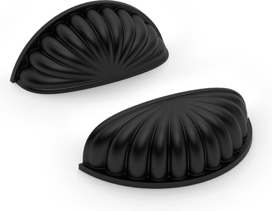 La'Moussawi Moderne Set van 10 Zwarte Kast- en Ladegrepen voor Keuken en Kledingkast