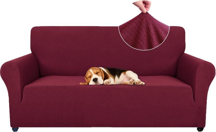 La'Moussawi Moderne Stretchbankhoes met Armleuning en Elastische Onderkant voor Huisdierbescherming
