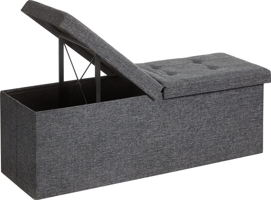 La'Moussawi Multifunctionele Opvouwbare Zitbank Met Riante Opslagcapaciteit En Stabiele Constructie