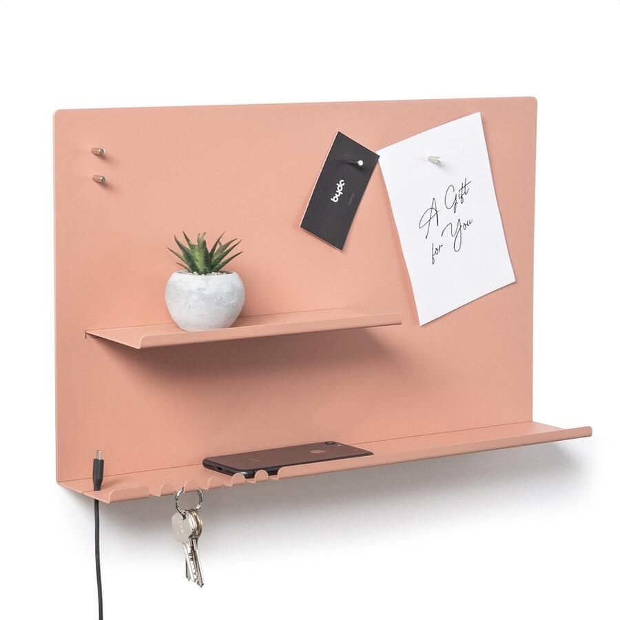 La'Moussawi Multifunctionele Wandorganizer met Magneetbord en Opslagruimte voor Sleutels en Notities