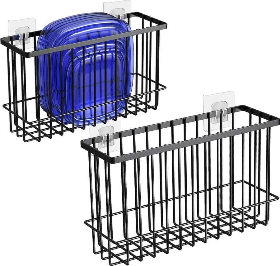 La'Moussawi Multifunctionele Zelfklevende Metalen Opbergdoos voor Keuken Badkamer en Koelkast