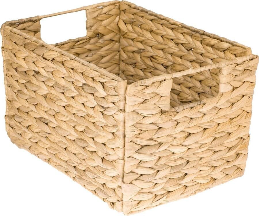 La'Moussawi Opvouwbare Gevlochten Opbergmand van Natuurlijk Zeegras voor Veelzijdig Gebruik in Huis
