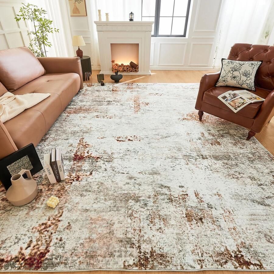 La'Moussawi Stijlvol Modern Vloerkleed voor Woonkamer en Slaapkamer met Antislipfunctie