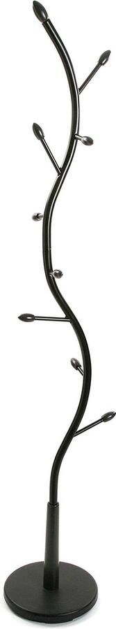 La'Moussawi Stijlvolle Minimalistische Kapstok met 9 Haken voor Entree en Hal Zwart Metalen Ontwerp