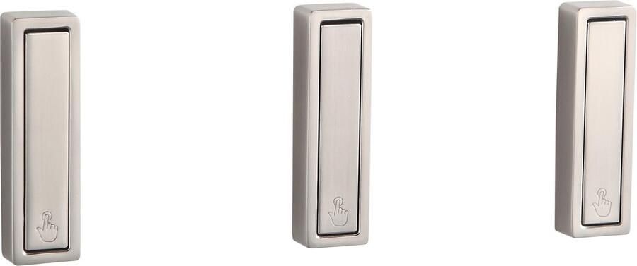 La'Moussawi Stijlvolle Vierkante Metalen Wandhaken Set met Dubbele Montageopties Geschikt voor Thuis en Kantoor