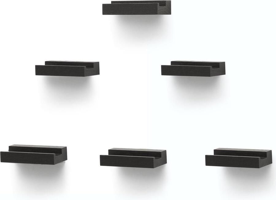 La'Moussawi Stijlvolle Wandplanken voor Vinylcollectie met Eikenhout en Gemakkelijke Installatie