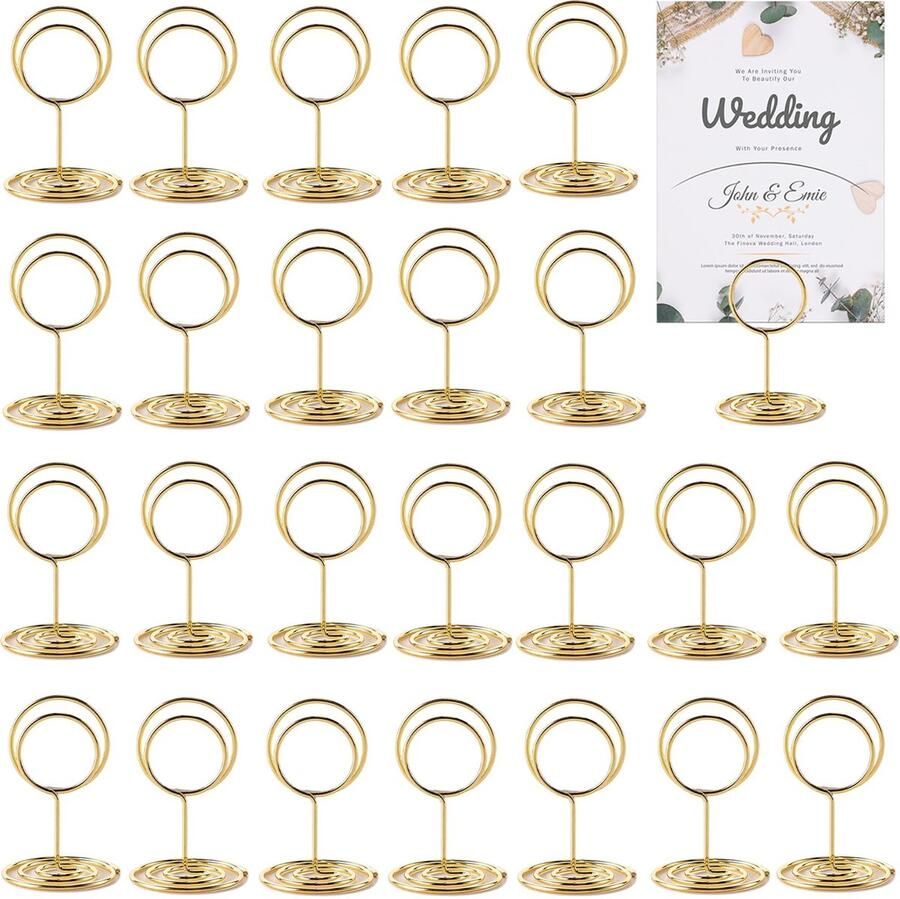 La'Moussawi Tafel- en fotohouders set van 24 stuks voor veelzijdig gebruik bij speciale gelegenheden