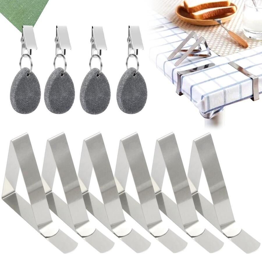 La'Moussawi Tafelkleedklemmen en Gewichten voor Stijlvolle Buiten Tafeldecoratie