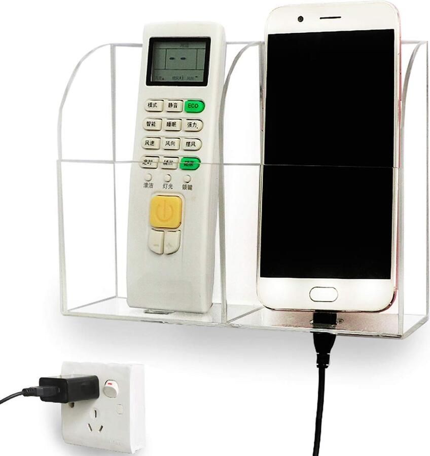 La'Moussawi Universele Wandhouder voor Afstandsbedieningen en Mobiele Apparaten