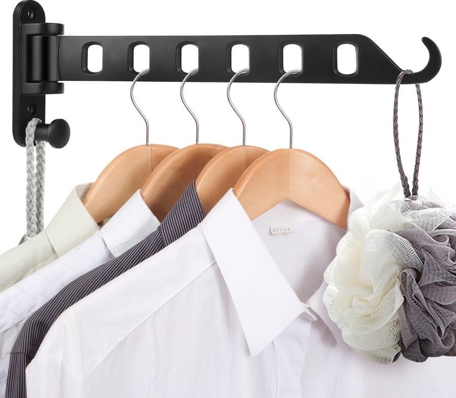 La'Moussawi Veelzijdige inklapbare wandhaken voor ruimtes in huis