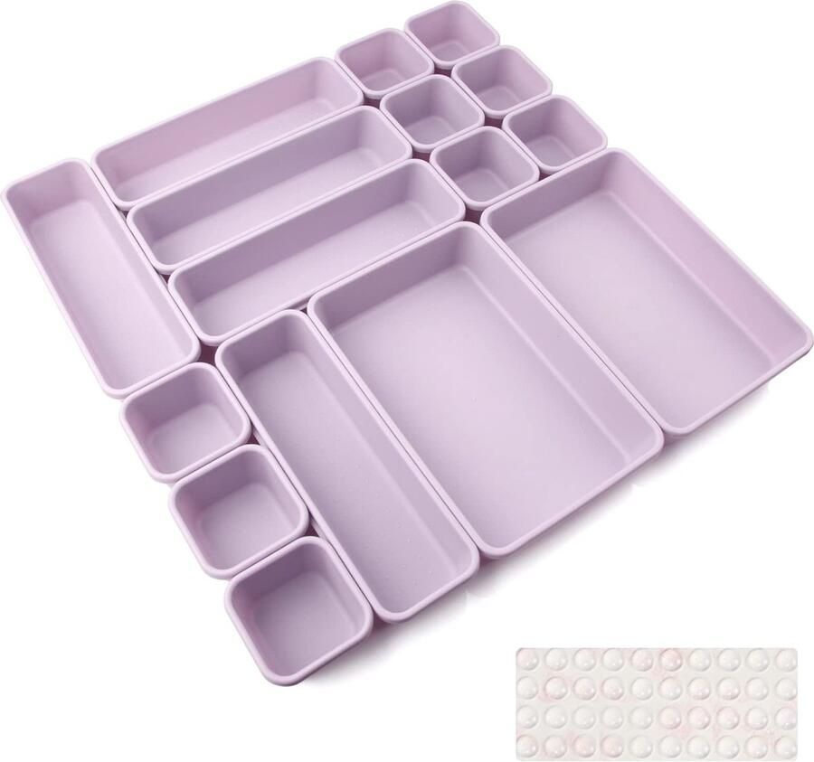 La'Moussawi Veelzijdige Lade-inlegzolen met 16 Vakken voor Efficiënte Organisatie