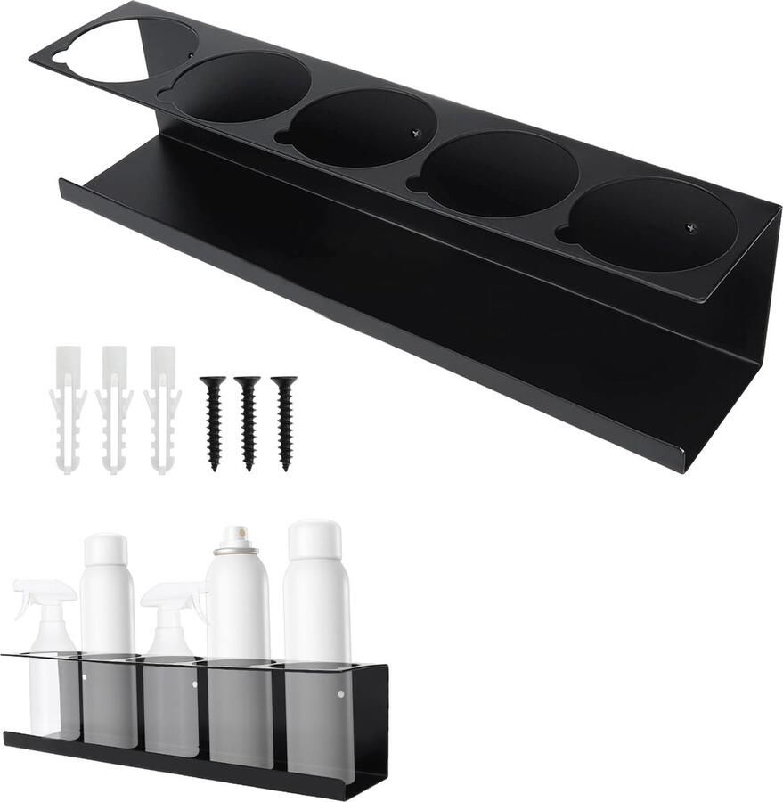 La'Moussawi Veelzijdige Metalen Wandhouder voor Blikjes en Flessen in Werkplaats en Keuken