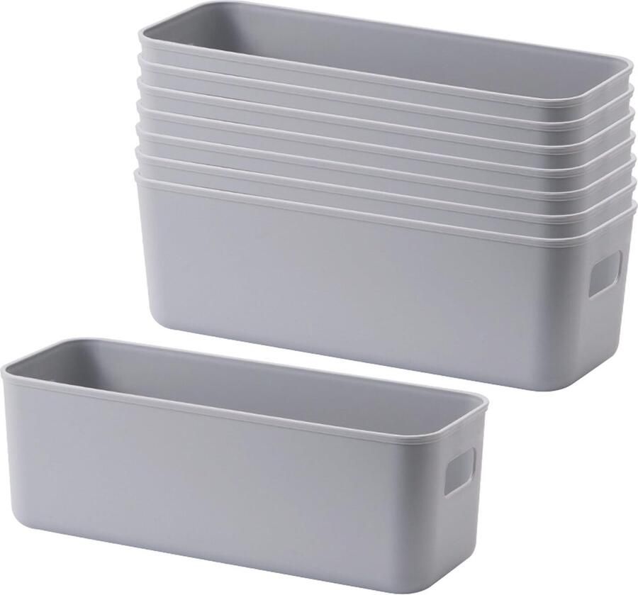 La'Moussawi Veelzijdige Opbergdozen Set van 8 voor Efficiënte Organisatie in Huis en Kantoor