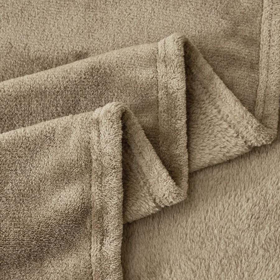 La'Moussawi Zachte en Warme Pluizige Deken voor Bank en Bed Groot Formaat 220 x 240 cm