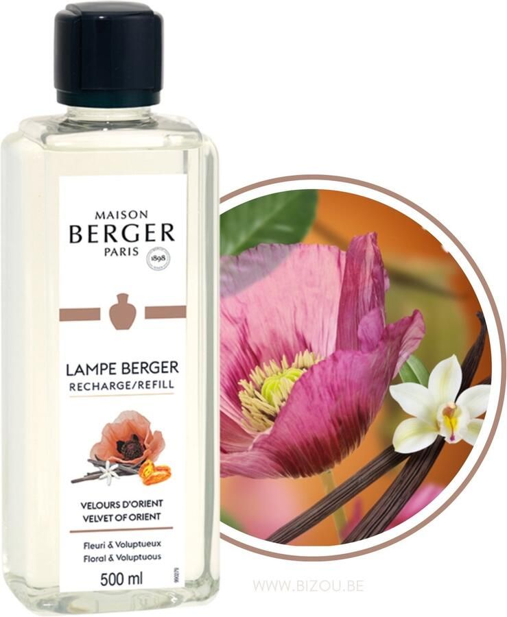 Lampe berger Maison Berger Paris Velvet Of Orient Lampe Recharge Refill For Catalytic Lamp 500 ml