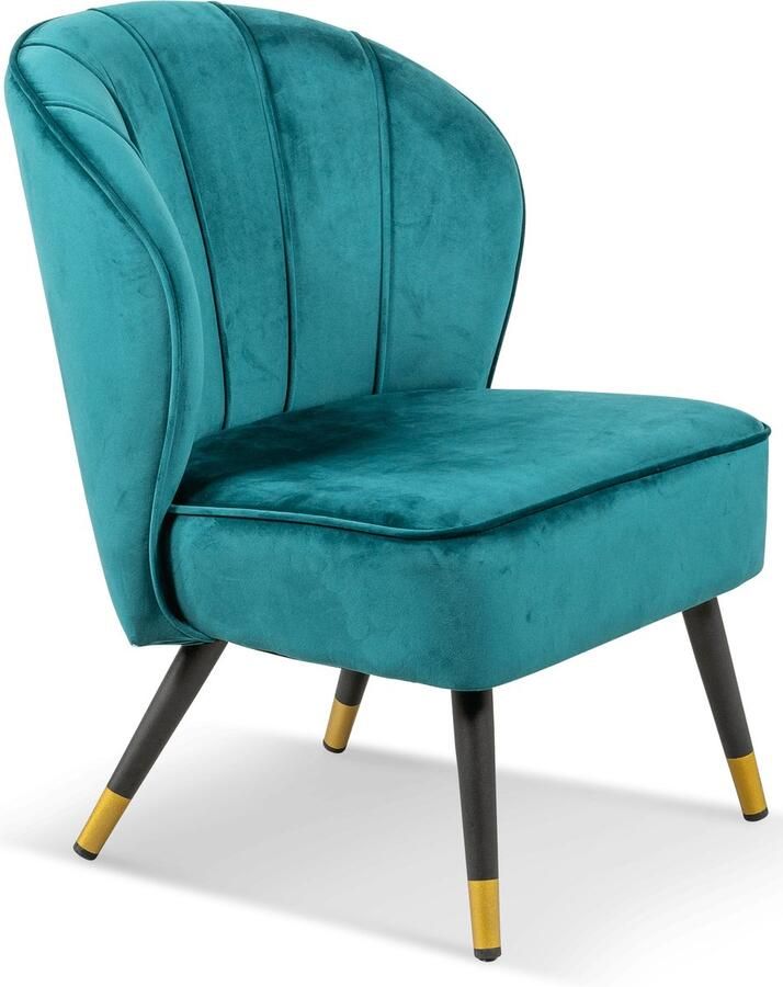 Lanterfant Fauteuil Guus – Velvet – Petrol