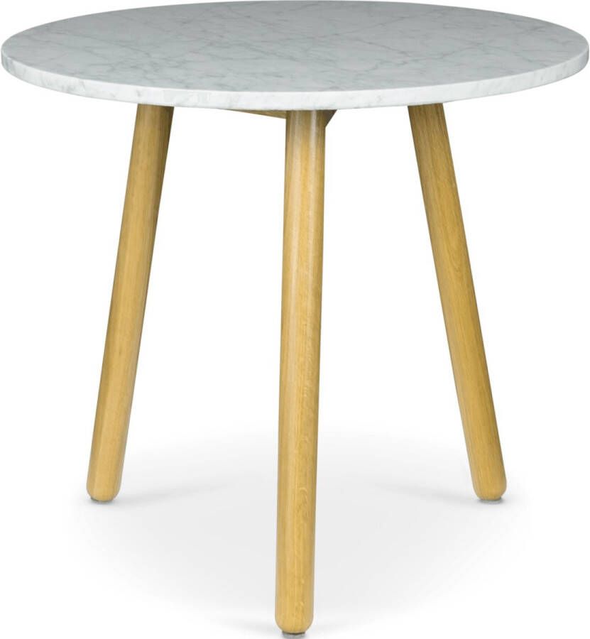 Lanterfant Flo XL- Bijzettafel Carrara Marmer Eikenhout