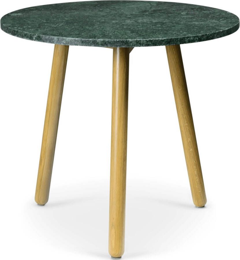 Lanterfant Flo XL- Bijzettafel Indian Green Marmer Eikenhout