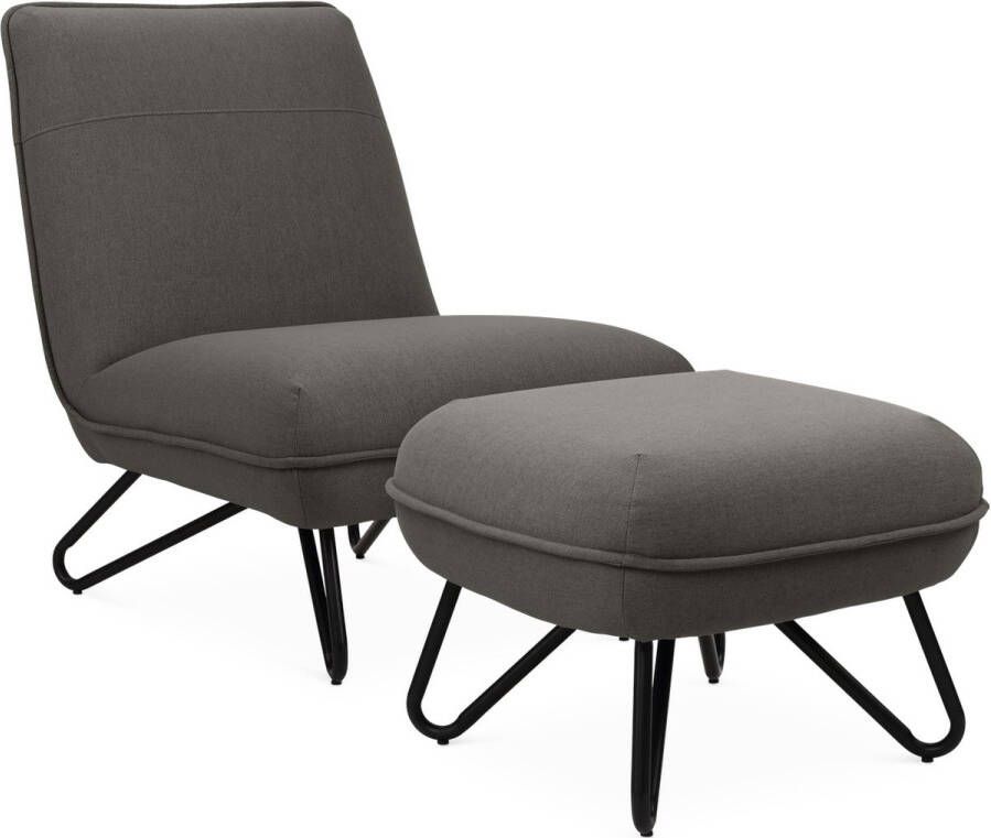 Lanterfant Loungeset Jeroen Incl. voetenbank Grijs