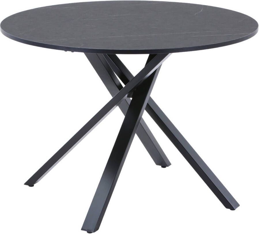 Lanterfant Tafel Fedde Zwart Marmer look